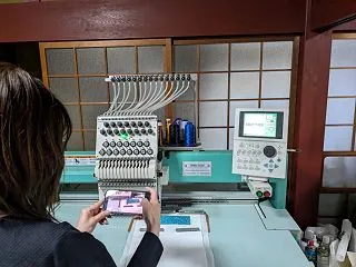 ミシン刺繍教室♪ グリッターシートは最強…