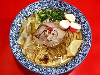 【限定】秋刀魚煮干しそば 塩＠らーめん …
