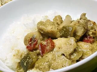 チキン入りグリーンカレー