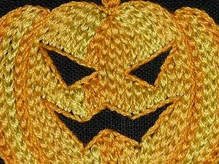カボチャの刺繍