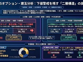 オプションデータと市場構造から解き明かす…