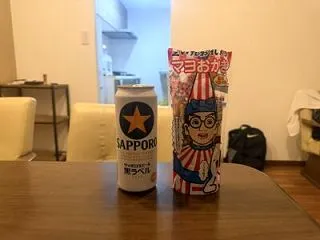 大阪くいだおれ太郎のお土産旨いで、ビール…