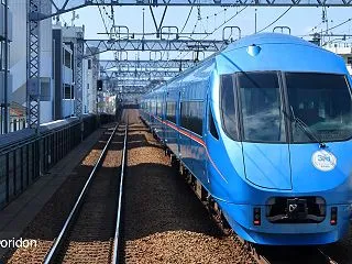 複々線往来、特急車いろいろ