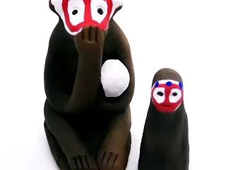 【熊本県の郷土玩具】木の葉猿｜1300年…