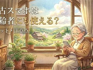 中古スマホは高齢者にも使える？メリット・…
