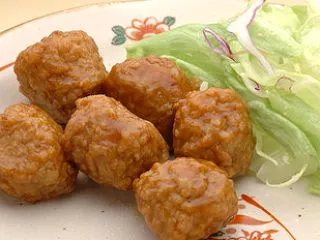 ▽ミートボールの原料はこの世の食べ物とは…