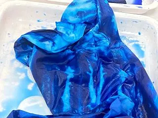 生地に色がつくまでの工程❣️❣️素晴らし…