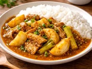 カブと豚バラのカレー