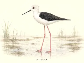 セイタカシギは珍しい？日本の生息地・見ら…