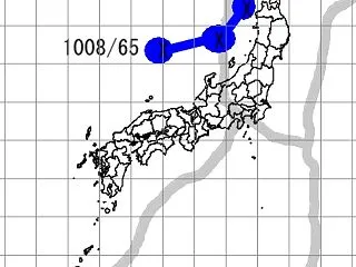 さらに高速の低気圧が