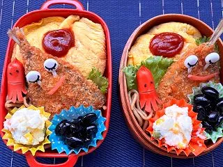 ズボラなオムライス弁当