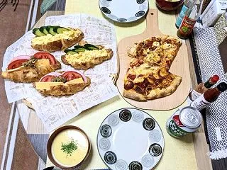 家でご飯
