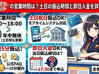 どんなときもクレジットの営業時間は？土日…