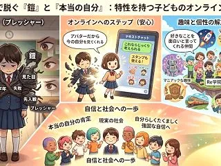 アバターやニックネームで本来の自分を出せ…