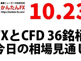 10月23日：FXとCFD市場の相場見通…