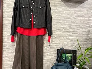 TULUMB☆パール×合皮ジャケット