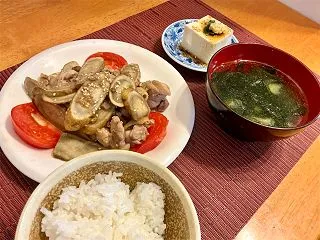 10/23 ごぼうと鶏肉のナムル風炒め