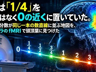 脳は「1/4」を 4 ではなく 0 の近…