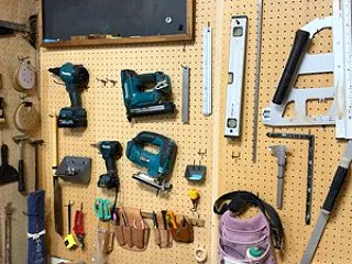 工具収納壁を作りました