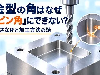金型の角はなぜ「ピン角」にできない？小さ…