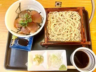 更科家族亭（溝ノ口）ミニまぐろ漬け丼セッ…