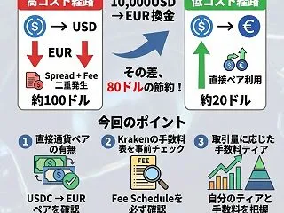 知らないと損するKrakenの取引経路選…