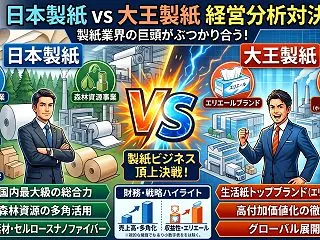 【MBA式業界分析対決】製紙業界対決🧻日…
