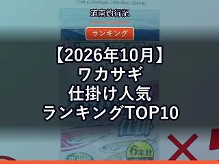【2026年10月】ワカサギ仕掛け人気ラ…