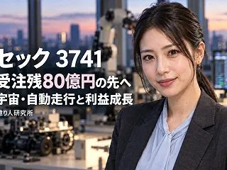 セック（3741）は宇宙・自動走行で伸び…