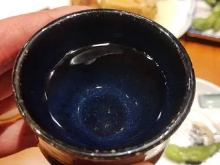ミナミの東洋小噺で刺身をアテに熱燗を飲む…