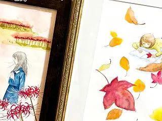 【展示会準備】額に入れてみましたよ