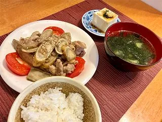 10/23 ごぼうと鶏肉のナムル風炒め
