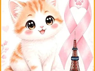 キャットリボン(猫のピンクリボン)の日