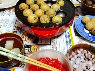 今日はタコ焼き