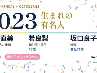 10月23日生まれの有名人・偉人（209…