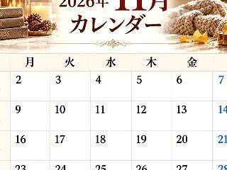 [お知らせ]WJ2026年11月カレンダ…