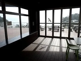 三番瀬でおにぎりを頂く