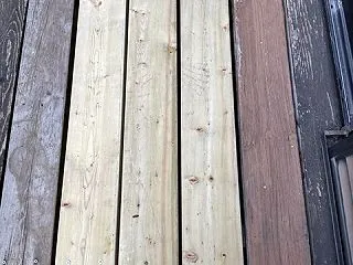 ウッドデッキの修理