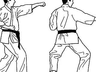 上段逆突きから下段四股突きへの沈墜勁・四…