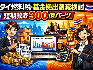 タイの燃料税・基金拠出削減検討、300億…