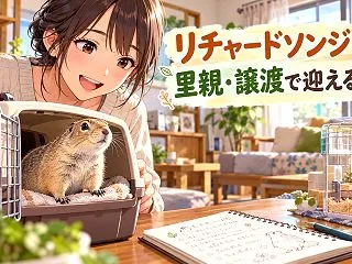 リチャードソンジリスの里親・譲渡で迎える…