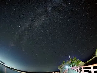 弁天岩と天の川