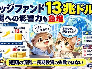世界のヘッジファンドが13兆ドルに拡大！…