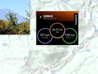 3年ぶりの足柄峠走24km。キツかった、…