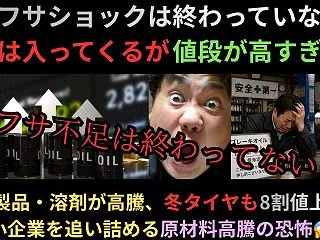 ナフサショックは終わっていない：モノは入…