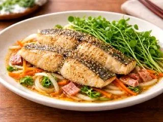 さわらのゴマポン酢