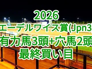 【エーデルワイス賞2026予想】本命馬3…