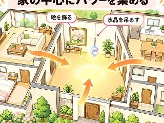 胆力が要る時期なので、家の中心にパワーを…