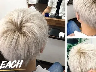 ケアブリーチ2回でつくるホワイトカラー