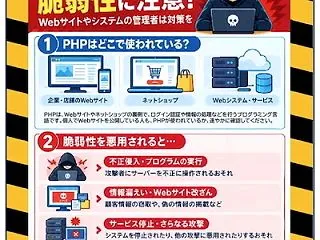 PHPプログラミング言語の脆弱性は各所に…